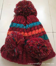 Lade das Bild in den Galerie-Viewer, Warm Winter Knit Beanie Hats Autumn and Winter  Warm Women's Bandana Head Unisex
