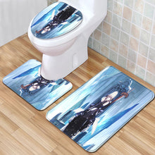 Load image into Gallery viewer, 3pcs Toilet Seat Cover Pads Cartoon Anime Bathroom s Three-Piece Carpet   Set Door  Bathroom Non-Slip
