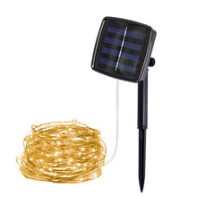 Load image into Gallery viewer, 100Led 10M Copper Wire Solar Powered Lighting Lamps for Christmas tree Outdoor Party Garden Decor
