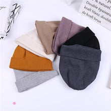 Load image into Gallery viewer, Warm Winter Knit Beanie Hats Woolen Cap Women Autumn and Winter Korean Style Postpartum Unisex
