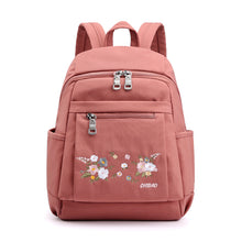 Load image into Gallery viewer, Backpack Women's Large-Capacity Embroidered  Korean College Student  Outdoor Travel
