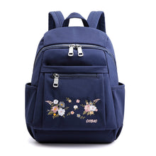 Load image into Gallery viewer, Backpack Women's Large-Capacity Embroidered  Korean College Student  Outdoor Travel
