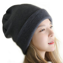 Load image into Gallery viewer, Warm Winter Knit Beanie Hats Woolen Cap Women Autumn and Winter Korean Style Postpartum Unisex
