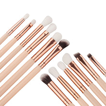 Load image into Gallery viewer, 12 PCs Makeup Brush Set Skin Color Brown Gold Beauty Tools Eye Shadow Brush
