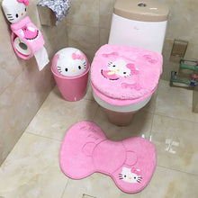 Load image into Gallery viewer, 3pcs Cute Toilet Seat Cover Household Paste Toilet Seat Thickened Fleece-Lined Toilet Seat Cover  Three-Piece Set
