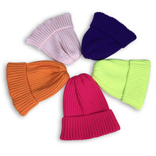 Load image into Gallery viewer, Warm Winter Knit Beanie Hats Autumn and Winter Jelly Color Men's and Women's Wool Earflaps Warm Unisex
