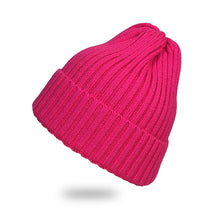 Load image into Gallery viewer, Warm Winter Knit Beanie Hats Autumn and Winter Jelly Color Men's and Women's Wool Earflaps Warm Unisex
