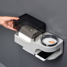 Lade das Bild in den Galerie-Viewer, Ashtray  Holder Tissue Box Creative Household Punch-Free Waterproof Pumping Scroll Ashtray
