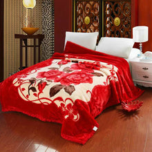 Lade das Bild in den Galerie-Viewer, Blanket Raschel Double-Layer Thickened Autumn and Winter Woolen Blanket Coral Fleece Flannel

