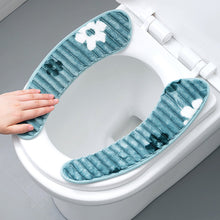 Load image into Gallery viewer, 3pcs Toilet Seat Cover Pads Four Seasons Household Happy Day Ring  Washer Plush
