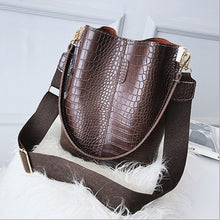 Lade das Bild in den Galerie-Viewer, Alligator Print Handbag Women's Ins Shoulder Bag Double-Shoulder Strap Women's Bag Crossbody Bag Bag
