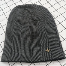 Lade das Bild in den Galerie-Viewer, Warm Winter Knit Beanie Hats  Men's Fleece-Lined Thickened Pullover Mixed Color All-Matching Woolen Ear Protection Unisex
