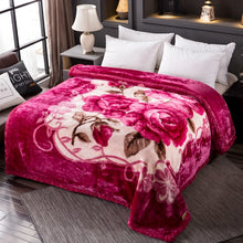Lade das Bild in den Galerie-Viewer, Blanket Raschel Double-Layer Thickened Autumn and Winter Woolen Blanket Coral Fleece Flannel
