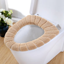 Load image into Gallery viewer, 3pcs Toilet Seat Cover Pads Cushion  Cushion Thicker   Knitted       Universal
