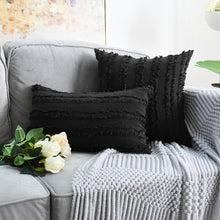 Load image into Gallery viewer, 2pcs Pillowcases 45 * 45cm Square Solid Color Cotton and Linen Cut Flower Tassel Sofa
