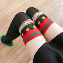 Lade das Bild in den Galerie-Viewer, 2x Halloween Xmas Christmas Gifts Decoration over the Knee Christmas Stockings Stockings
