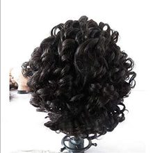 Lade das Bild in den Galerie-Viewer, Women Wig Short Curly Hair Partial Small Curly Fiber Hair  headgear W509
