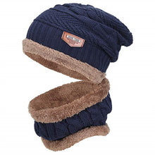 Lade das Bild in den Galerie-Viewer, Warm Winter Knit Beanie Hats Men 'S Korean-Style Fashionable Wool Thickened Warm Outdoor Winter Pullover Unisex

