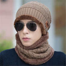 Lade das Bild in den Galerie-Viewer, Warm Winter Knit Beanie Hats Men 'S Korean-Style Fashionable Wool Thickened Warm Outdoor Winter Pullover Unisex
