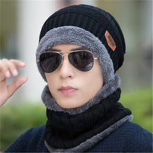 Lade das Bild in den Galerie-Viewer, Warm Winter Knit Beanie Hats Men 'S Korean-Style Fashionable Wool Thickened Warm Outdoor Winter Pullover Unisex
