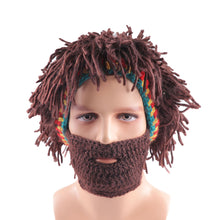 Load image into Gallery viewer, Halloween Xmas Christmas Gifts Decoration Handmade Knitted Wig Woolen Cap
