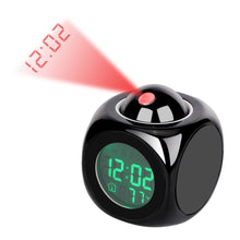 Load image into Gallery viewer, Smart Multi-Function Alarm Clock LED Display English Voice Time Projection Clock
