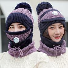 Load image into Gallery viewer, Warm Winter Knit Beanie Hats Windproof Cycling Women Fleece Lined Padded Warm Keeping Ear Protection Unisex
