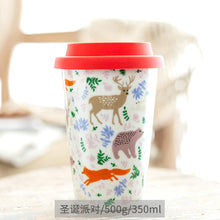 Load image into Gallery viewer, Xmax Christmas Cup Gift Creative Ceramic Mark with Cover Spoon Office Coffee Festival Give as Gifts
