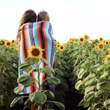 Load image into Gallery viewer, Geometric Tassel Style Blanket Woven Tassel Beach Towel Blanket Picnic Mat Yoga Cotton Blanket
