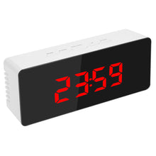 Load image into Gallery viewer, Smart Multi-Function Alarm Clock LED Display Mirror Alarm Clock Music Adjustable Brightness
