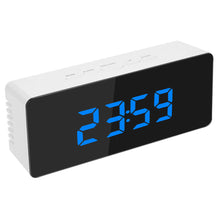 Load image into Gallery viewer, Smart Multi-Function Alarm Clock LED Display Mirror Alarm Clock Music Adjustable Brightness
