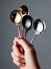 Lade das Bild in den Galerie-Viewer, 304 Stainless Steel Flatware Sets 16cm round Head Spoon Soup Spoon Spoon
