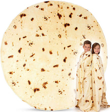 Lade das Bild in den Galerie-Viewer, Circle and Creative Nap Wool Blanket Pancake Flannel Tortilla Blanket
