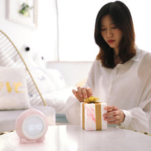 Load image into Gallery viewer, Smart Multi-Function Alarm Clock LED Display Cartoon Peach Small Night Lamp Timer USB Charging Sleeping Light
