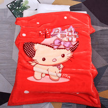 Load image into Gallery viewer, Nap Blanket Winter Double-Layer Thickened Right-Angle Edging Cover Blanket Baby Cloud Blanket Cartoon Blanket
