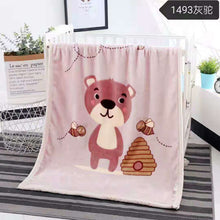 Load image into Gallery viewer, Nap Blanket Winter Double-Layer Thickened Right-Angle Edging Cover Blanket Baby Cloud Blanket Cartoon Blanket
