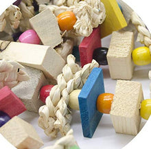Lade das Bild in den Galerie-Viewer, Safe Non-Toxic Bird Toys Pet Parrot Corn Husk Wooden Nibbling String
