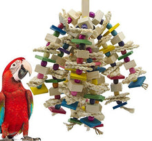 Lade das Bild in den Galerie-Viewer, Safe Non-Toxic Bird Toys Pet Parrot Corn Husk Wooden Nibbling String
