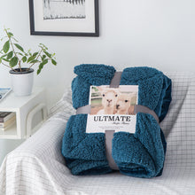 Load image into Gallery viewer, Winter Warm Double Layer Berber Fleece Blanket Nap Single Double Flannel Blanket
