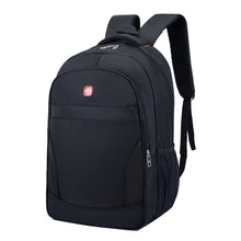 Load image into Gallery viewer, Backpack Men's  Simple Fashion Student Schoolbag Black  Computer Bag 16-Inch New
