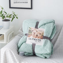 Load image into Gallery viewer, Winter Warm Double Layer Berber Fleece Blanket Nap Single Double Flannel Blanket

