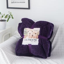 Load image into Gallery viewer, Winter Warm Double Layer Berber Fleece Blanket Nap Single Double Flannel Blanket
