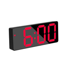 Load image into Gallery viewer, Smart Multi-Function Alarm Clock LED Display Large Font Mirror Alarm Clock Battery Plug-in Dual-Use
