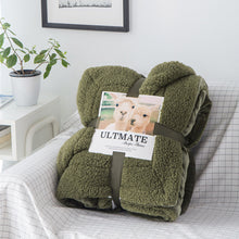 Load image into Gallery viewer, Winter Warm Double Layer Berber Fleece Blanket Nap Single Double Flannel Blanket
