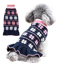 Load image into Gallery viewer, Christmas Dog Cat Clothes Skirt Autumn and Winter XINGX Warm Sweater Small Dog

