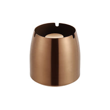Lade das Bild in den Galerie-Viewer, Ashtray Gift Stainless Steel Large round Hotel Household Gold Lid Heightening Stainless Steel Ash Tray
