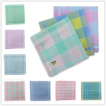 Load image into Gallery viewer, Fabric Retro Polyester Cotton Plaid Ladies Handkerchief
