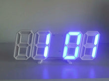Load image into Gallery viewer, Smart Multi-Function Alarm Clock LED Display 3D Multi-Color Temperature Large Screen Electronic Clock
