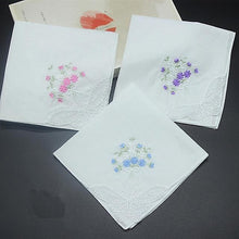 Load image into Gallery viewer, Fabric Embroidered Butterfly Luxury Hankies Lace Flower Hanky Cloth For Ladies
