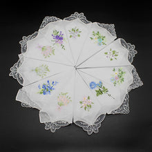Load image into Gallery viewer, Fabric Embroidered Butterfly Luxury Hankies Lace Flower Hanky Cloth For Ladies
